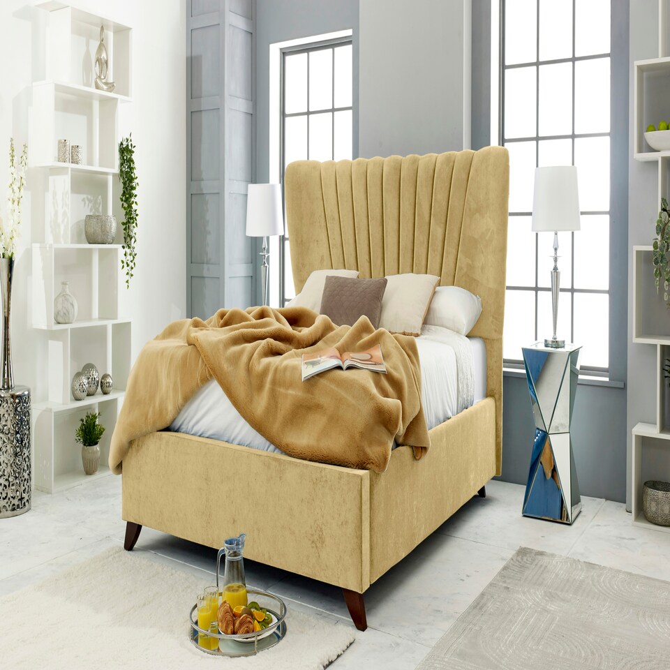 Dura Plush King Bed Frame - Beige