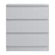 image 1 of FWStyle Carlton 3 Drawer Chest Of Drawers - Matt White