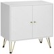 image 1 of HOMCOM Freestanding Storage Cabinet with Adjustable Shelves for Living Room
