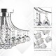 image 6 of HOMCOM Crystal Chandeliers, K9 Droplets Ceiling Light with 3 E14 Bulb Base, Pendant Lights for Living Room, Bedroom, Dining Room, Hallway, Kitchen