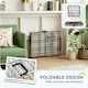 image 6 of PawHut Dog Crate with Two Doors, Tray, Soft Cushion, for Extra Small Dogs