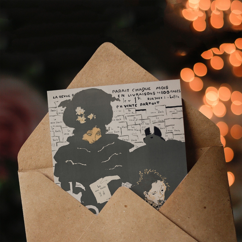 image 1 of Pierre Bonnard Art Card Poster for the Revue Blanche Journal