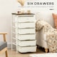 image 5 of HOMCOM Chest of Drawers, 6 Drawer Unit Storage Chest Bedroom