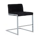 image 1 of Tamzin Black Velvet Bar Chair With Low Back Black