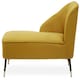 image 1 of Interiors by Premier Yellow Chaise Lounge Sofa, Upholstered Velvet Sofa for Lounge, Living Room, Right Arm Chaise Accent Lounge