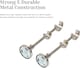 image 5 of Lister Cartwright Double Curtain Extendable Pole Set with Polished Steel Ball Finials- 19mm & 28mm Metal Poles(120- 220 cm)