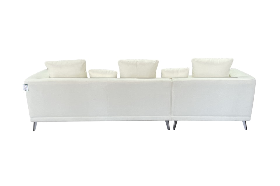 image 1 of The 3 Seater Nova Lounger Left Corner Sofa in Grey or Cream | Cream | One Size