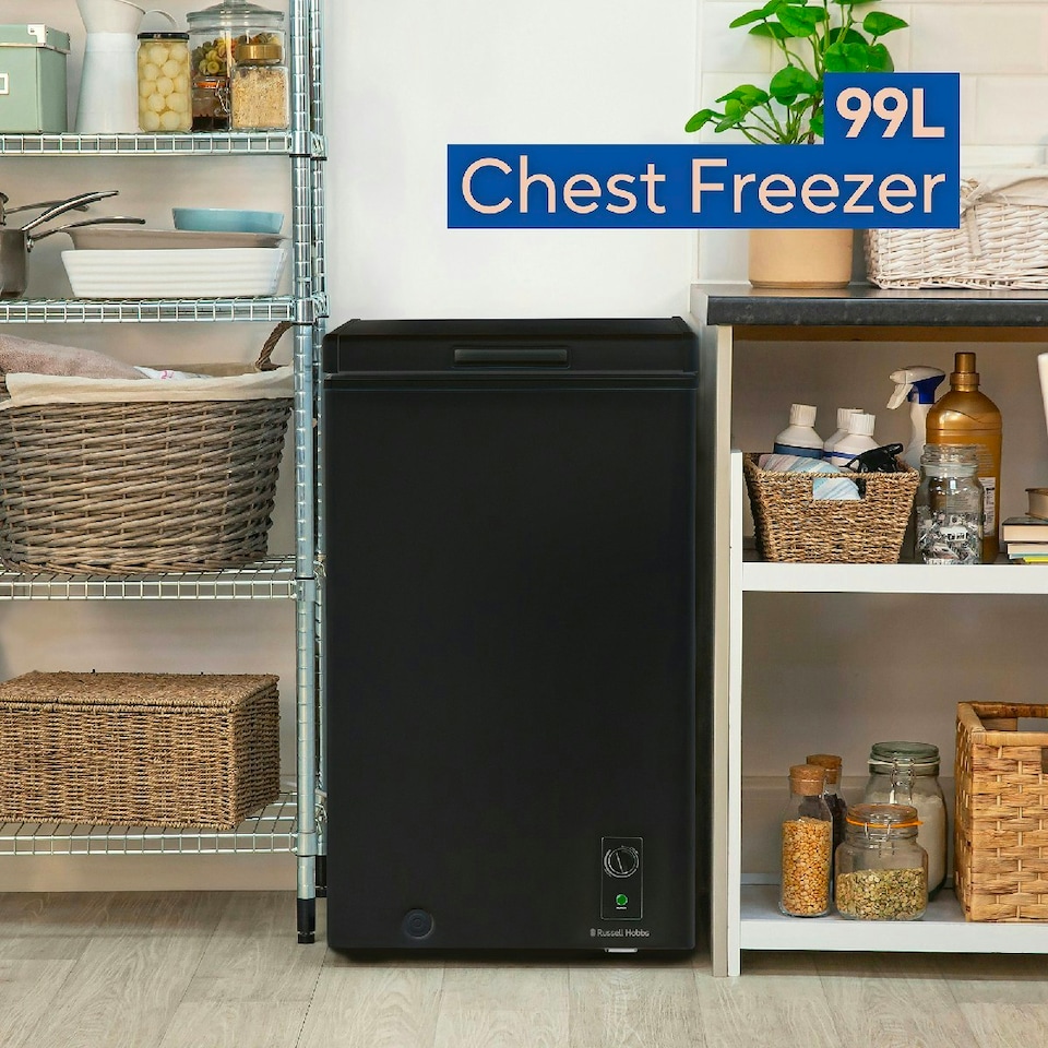 image 1 of Russell Hobbs RH99CF0E1B Chest Freezer 99L Freestanding Black 5 Year Guarantee Black