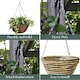 image 7 of Marco Paul Metal Silver Hanging Basket Chain 14" Silver