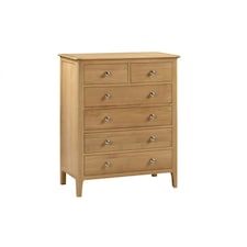 Solid Oak 4+2 Drawer Chest