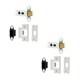 image 1 of 2 PACK Heavy Duty Tubular Latches for Secure Door Locking - 64mm Satin Stainless Steel