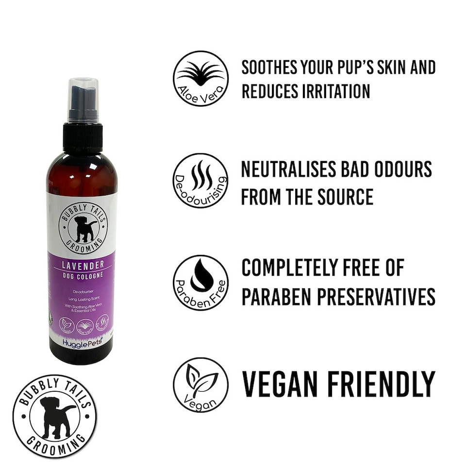image 1 of HugglePets Bubbly Tails Dog Cologne - Lavender