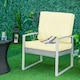 image 10 of Outsunny 2 Pieces Seat Cushion and Back Pad Set for Rattan Furniture 