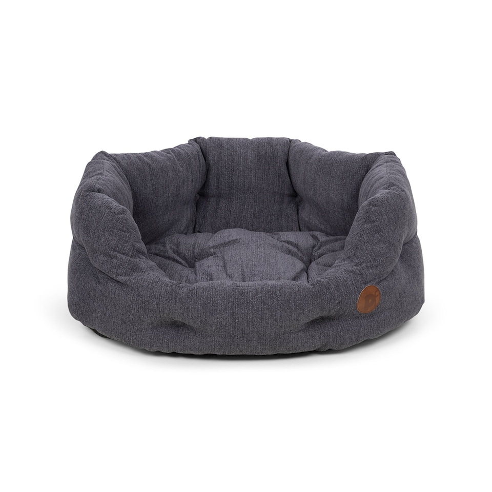 image 1 of PETFACE SLATE GREY HIGH OVAL PET BED - MED