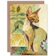 image 1 of Oriental Shorthair Nouveau Pattern Cat Birthday Card