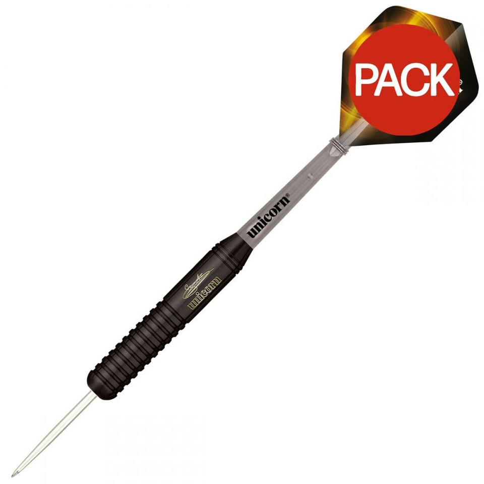 image 1 of Unicorn Gary Anderson Black Brass Darts (Pack of 3) - Black - 22g
