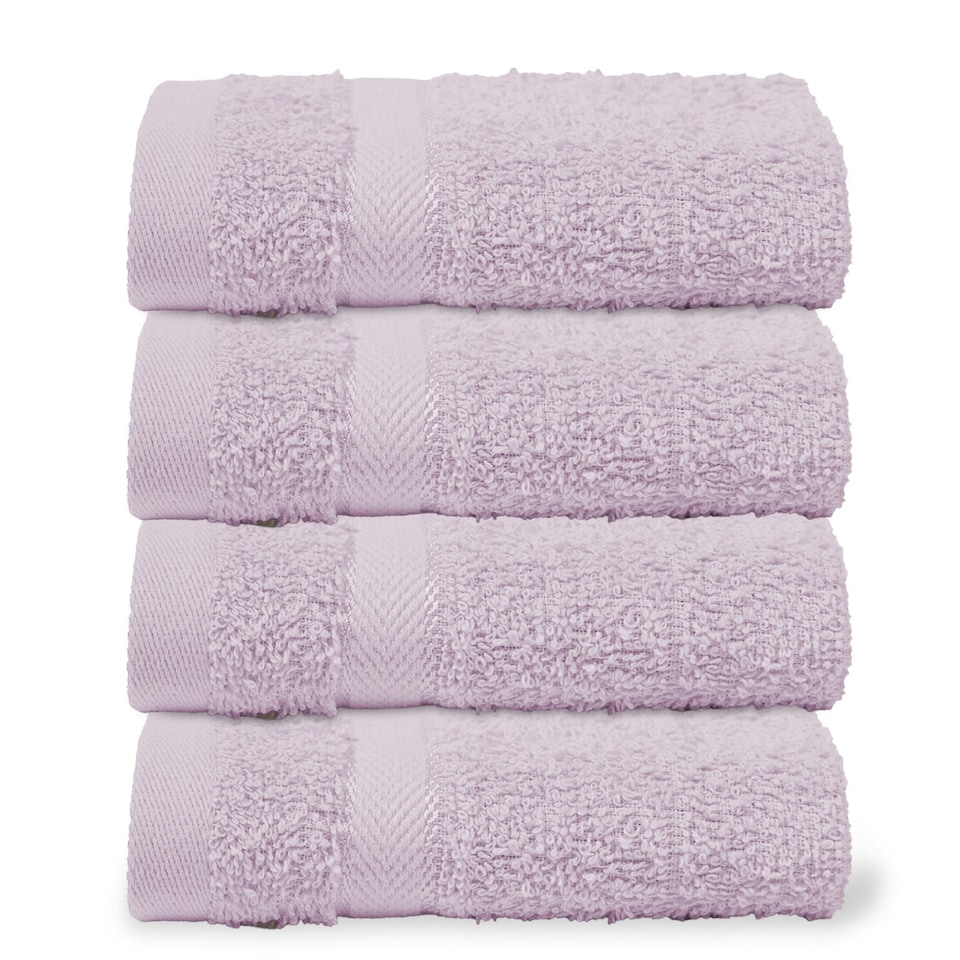 image 1 of OHS 4 x Luxury 100% Cotton 500GSM Bathroom Face Cloth Towel Purple | Lilac | Face cloth
