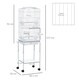 image 4 of PawHut Bird Cage for Budgie Finch Canary Parakeet W/ Stand Sliding Tray White