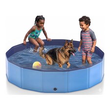 Foldable Dog Swimming Pool Heavy Duty PVC Pet Bath Tub