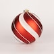 image 3 of Baubles Candy Stripe 15cm - 3Pcs PVC