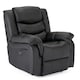 image 1 of Chester Electric Bonded Leather Automatic Recliner Heat & Massage Chair (Black)