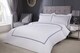 image 6 of Carlton Embroidered Duvet Set King Bed Navy