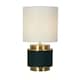 image 5 of Marriot Green & Antique Brass Table Lamp Green