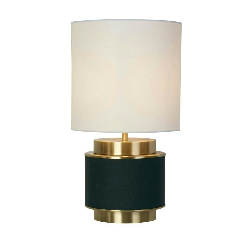 image 1 of Marriot Green & Antique Brass Table Lamp Green