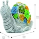 image 3 of Pack of 1 Solar Snail Garden Ornament Grey | One Size