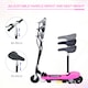 image 3 of HOMCOM Foldable Powered Scooter 120W w/ Adjustable Seat and Brake, Pink