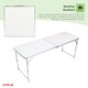 image 5 of Oypla 4ft Folding Outdoor Camping Kitchen Work Top Table White