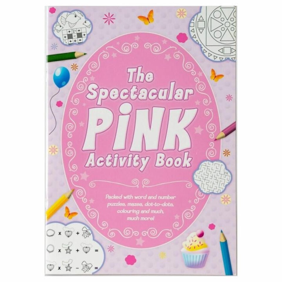 Alligator Spectacular Activity Book - Pink/White - One Size