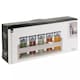 image 9 of 6-Pc Spice Herb Glass Jars with Wooden Wall Rack