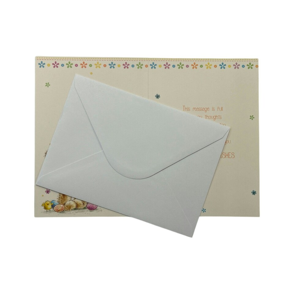 image 1 of For A Special Niece Cute Teddy & Eggs Design Easter Card