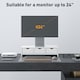 image 6 of HOMCOM Monitor Stand Riser with 3 Drawers for Laptop, Computer, PC, White