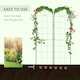 image 5 of Outsunny Set of 2 Metal Trellis for Climbing Plants, Grid Design, 50 x 180cm