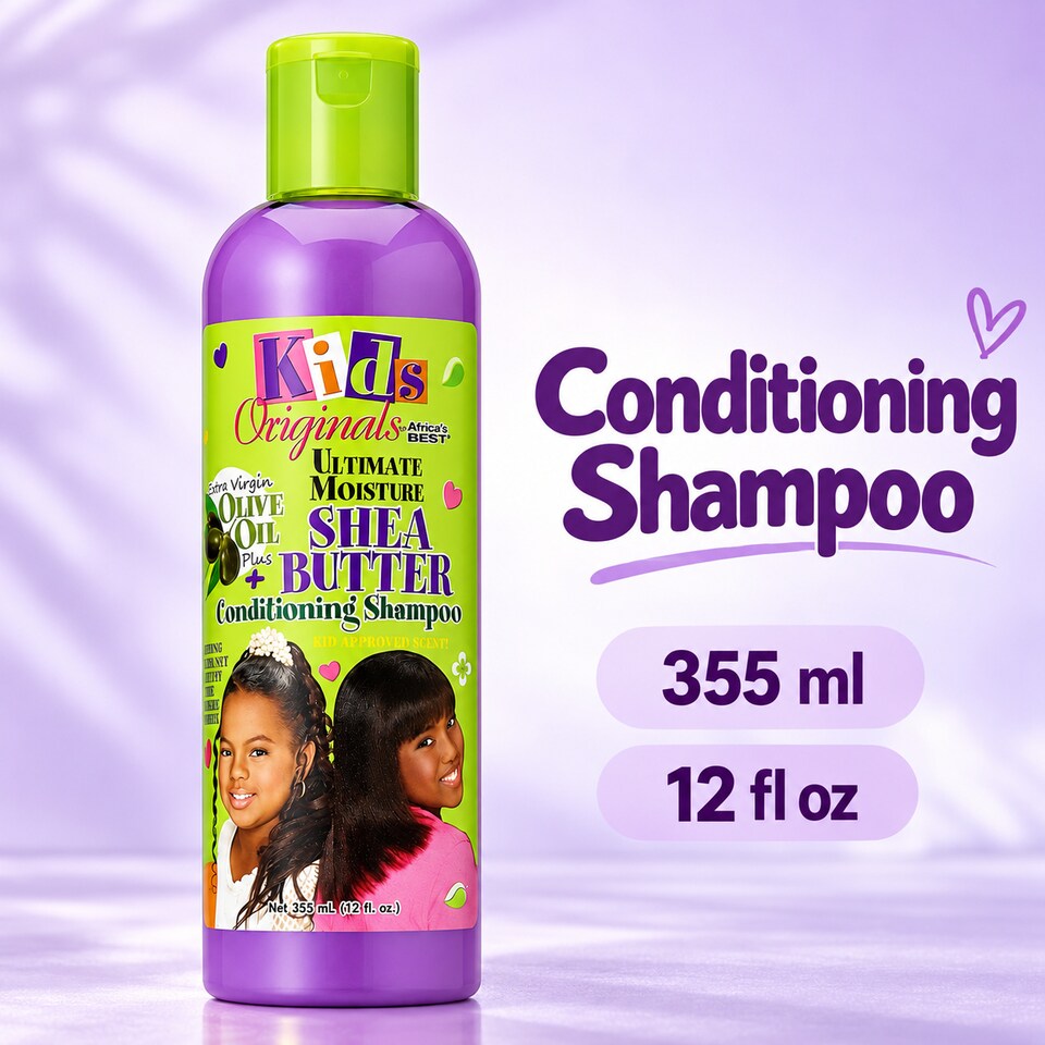 image 1 of Africas Best Kids Organics Shea Butter Conditioning Shampoo | Cream | 355ml | 1
