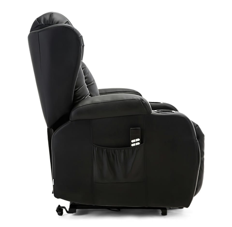 image 1 of SoHo 10 in 1 Recliner Armchair With Swivel, Tilt Heated and Massage Functionality Brown | Brown | One Size