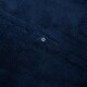 image 4 of OHS Teddy Fleece Ultra Soft Duvet Cover and Pillowcase Bedding Set, Double - Navy Blue