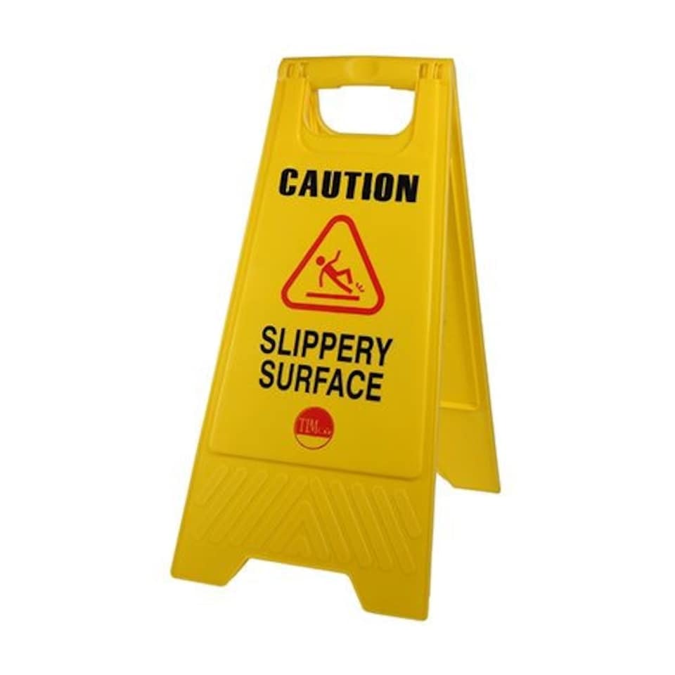 Timco - A-Frame Safety Sign - Caution Slippery Surface (Size 610 x 300 x 30 - 1 Each)