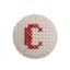 Red on White Letter C