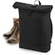 image 2 of Bagbase Roll-Top Backpack / Rucksack / Bag (12 Litres) - Black - One Size