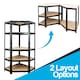 image 3 of TekBox Boltless Garage Corner Shelving Rack