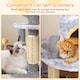 image 8 of COSTWAY 128 CM Tall Cat Tree Multi-Level Aesthetic Grey