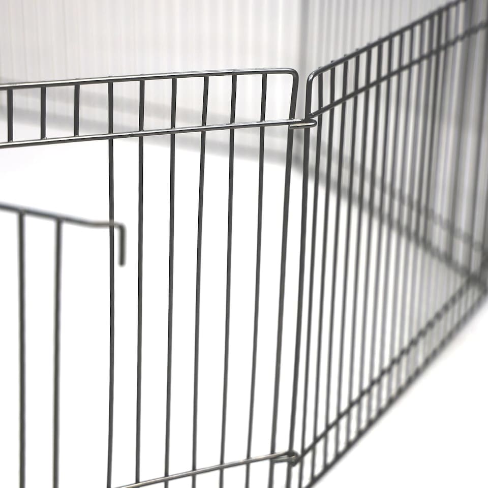 image 1 of Actiaspet - Small Animal Playpen | 8-Panel Metal Enclosure with Door, 33 x 23 cm Panels