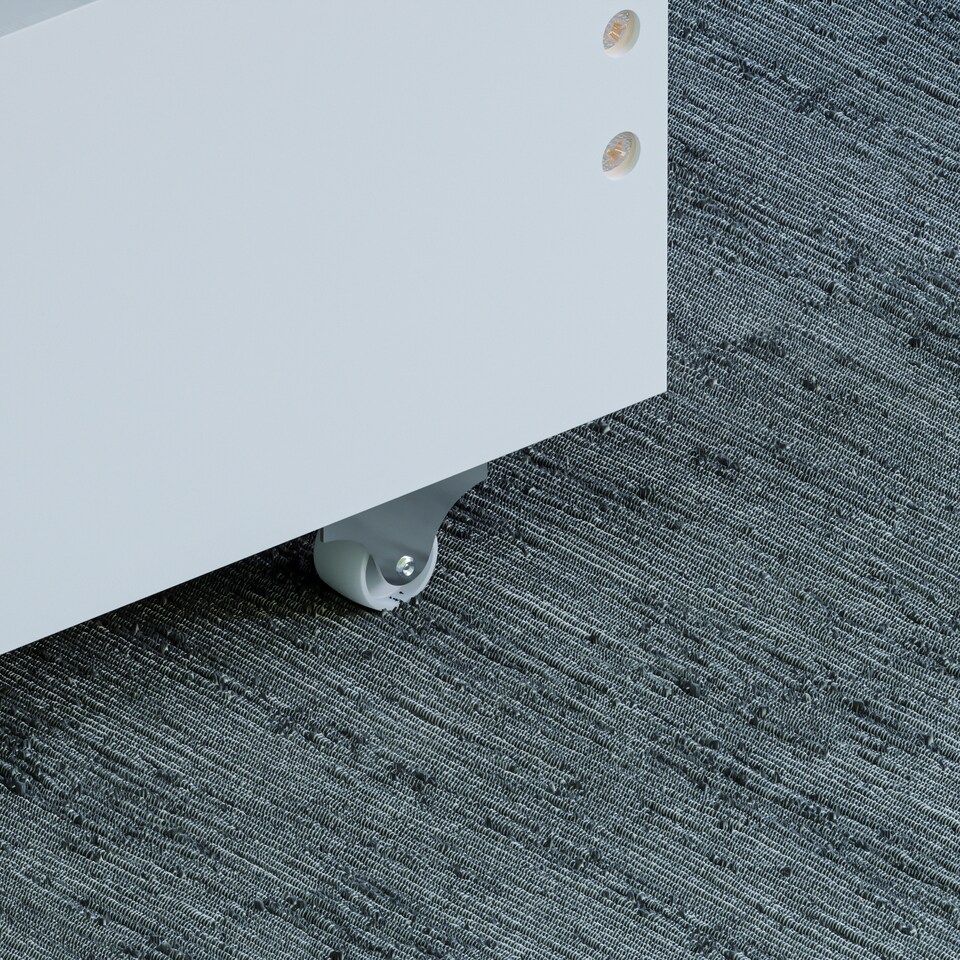 image 1 of Junior Vida Taurus Toddler Bed With Storage Drawer, White, 70 x 140cm