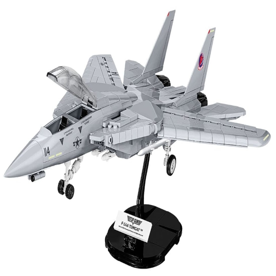 image 1 of F14 Tomcat Top Gun brick plane model - COBI 5811A - 757 bricks