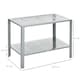 image 7 of Outsunny 2-Tier Plant Stand Storage Organizer Steel Display Shelf for Patio