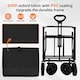 image 5 of Alivio Black Heavy Duty Folding Wagon Cart With Adjustable Handle