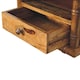 image 8 of Artisan Furniture Solid Wood Bamboo Open Bedside in Amber Oak Finish, 1 Drawer & 1 Shelf, Brown